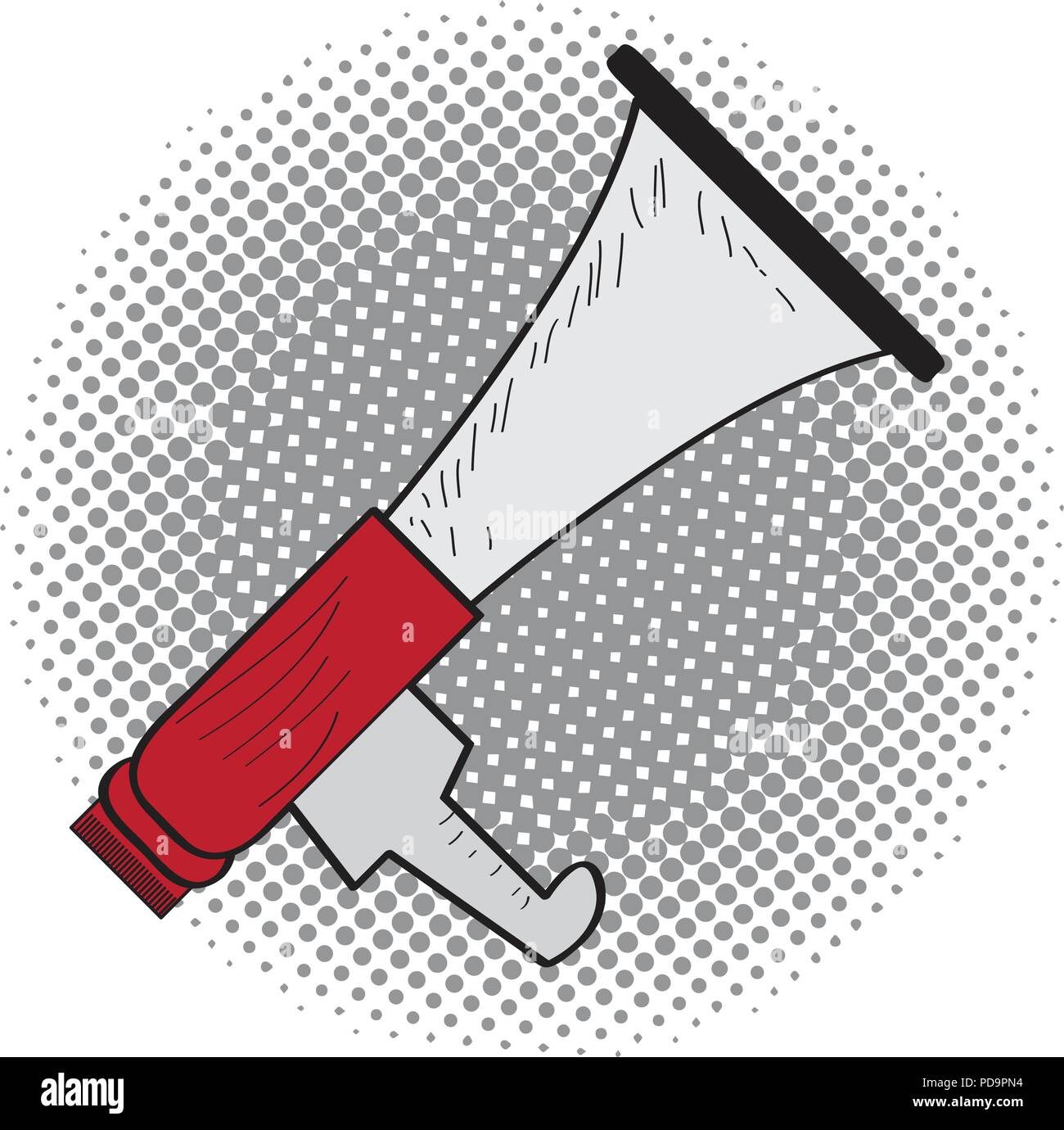 Isolated comic megaphone icon Stock Vector Image & Art Alamy