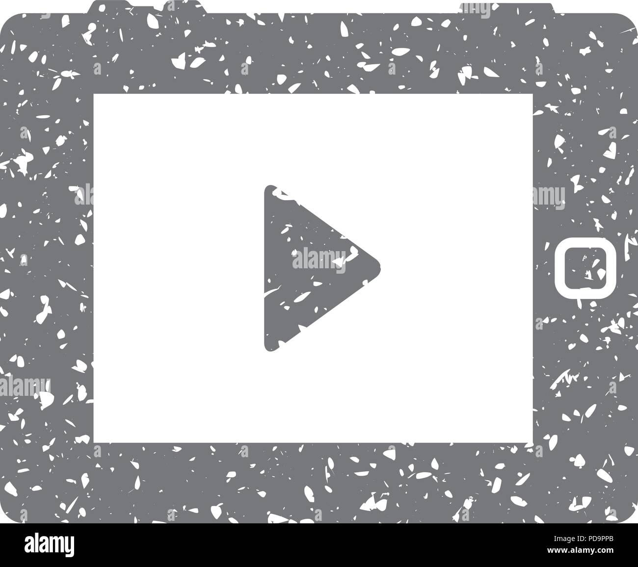 Grunge icon - Portable media player Stock Vector Image & Art - Alamy