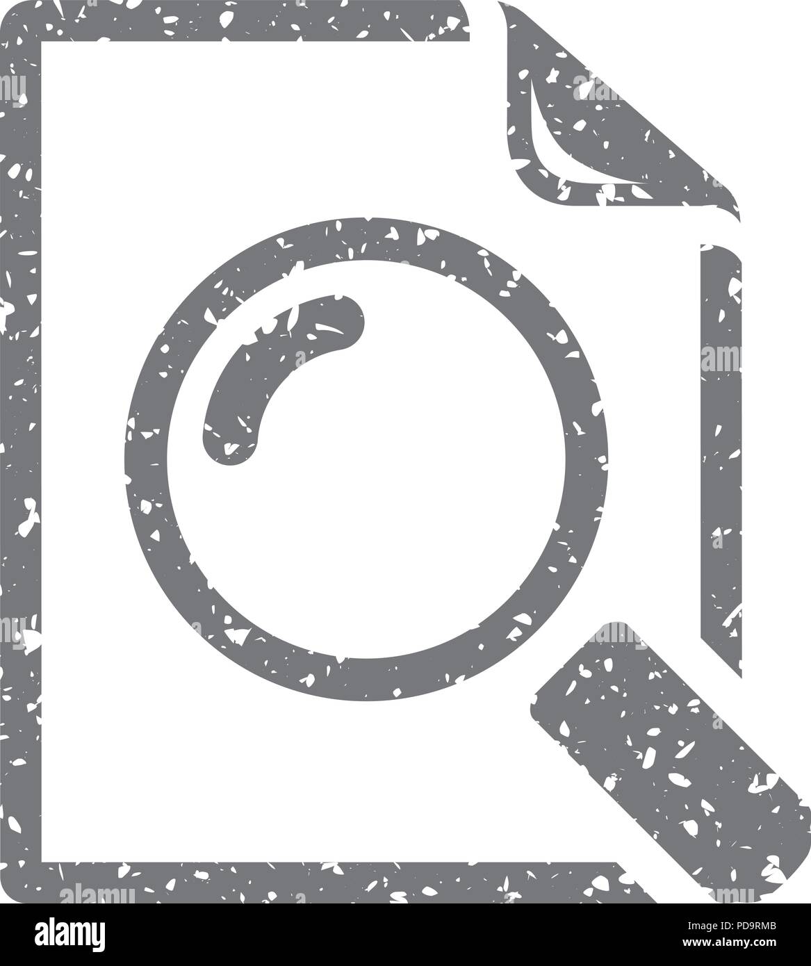 Grunge icon - Magnifier Stock Vector Image & Art - Alamy