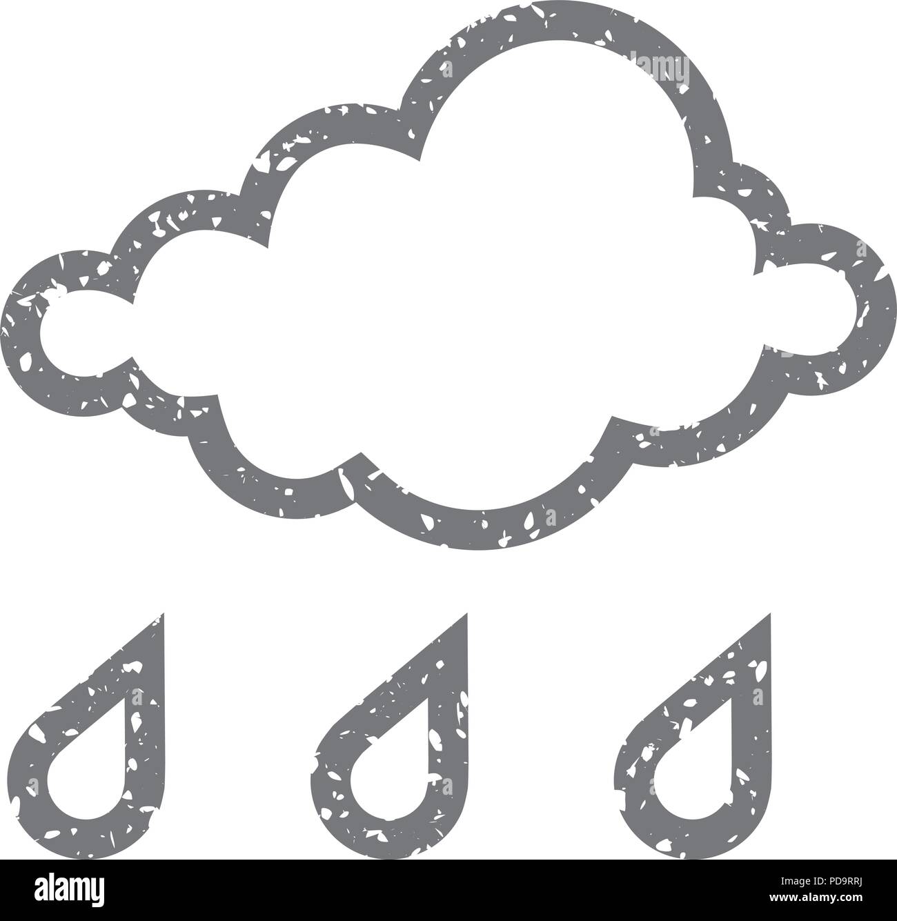 Grunge icon - Rainy Stock Vector Image & Art - Alamy