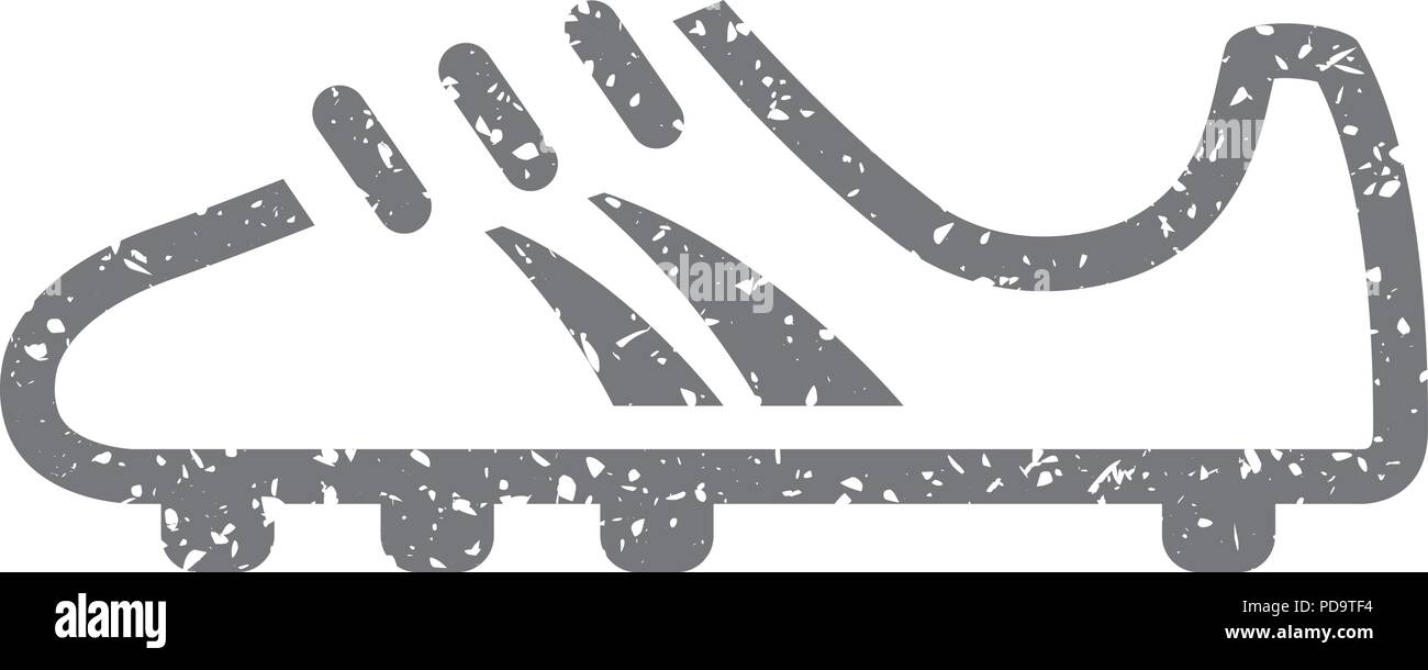 Grunge icon - Soccer Shoe Stock Vector Image & Art - Alamy