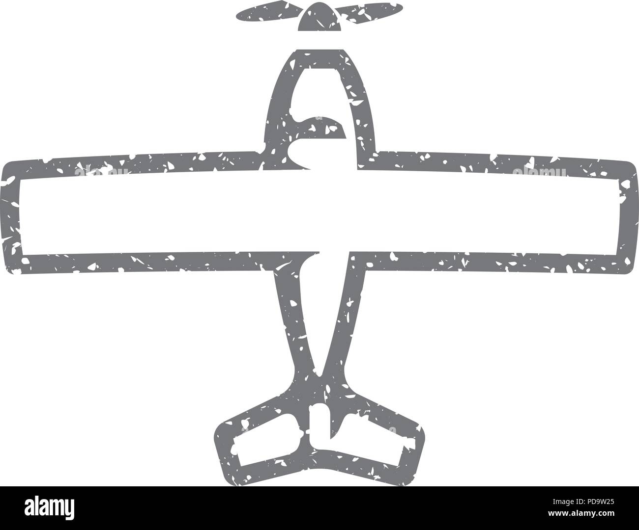 Grunge icon - Vintage Airplane Stock Vector Image & Art - Alamy