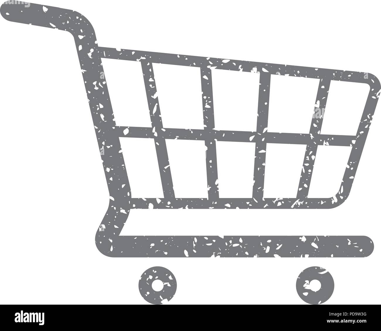 Grunge icon - Shopping cart Stock Vector Image & Art - Alamy