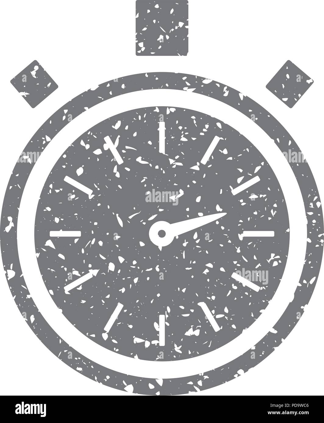 Grunge icon stopwatch Stock Vector Images - Alamy
