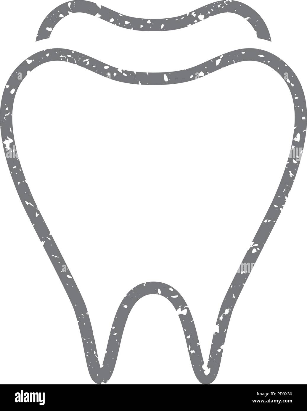 Grunge icon - Tooth Stock Vector Image & Art - Alamy