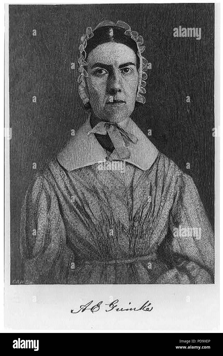 Angelina Emily Grimké (18051879 Stock Photo Alamy