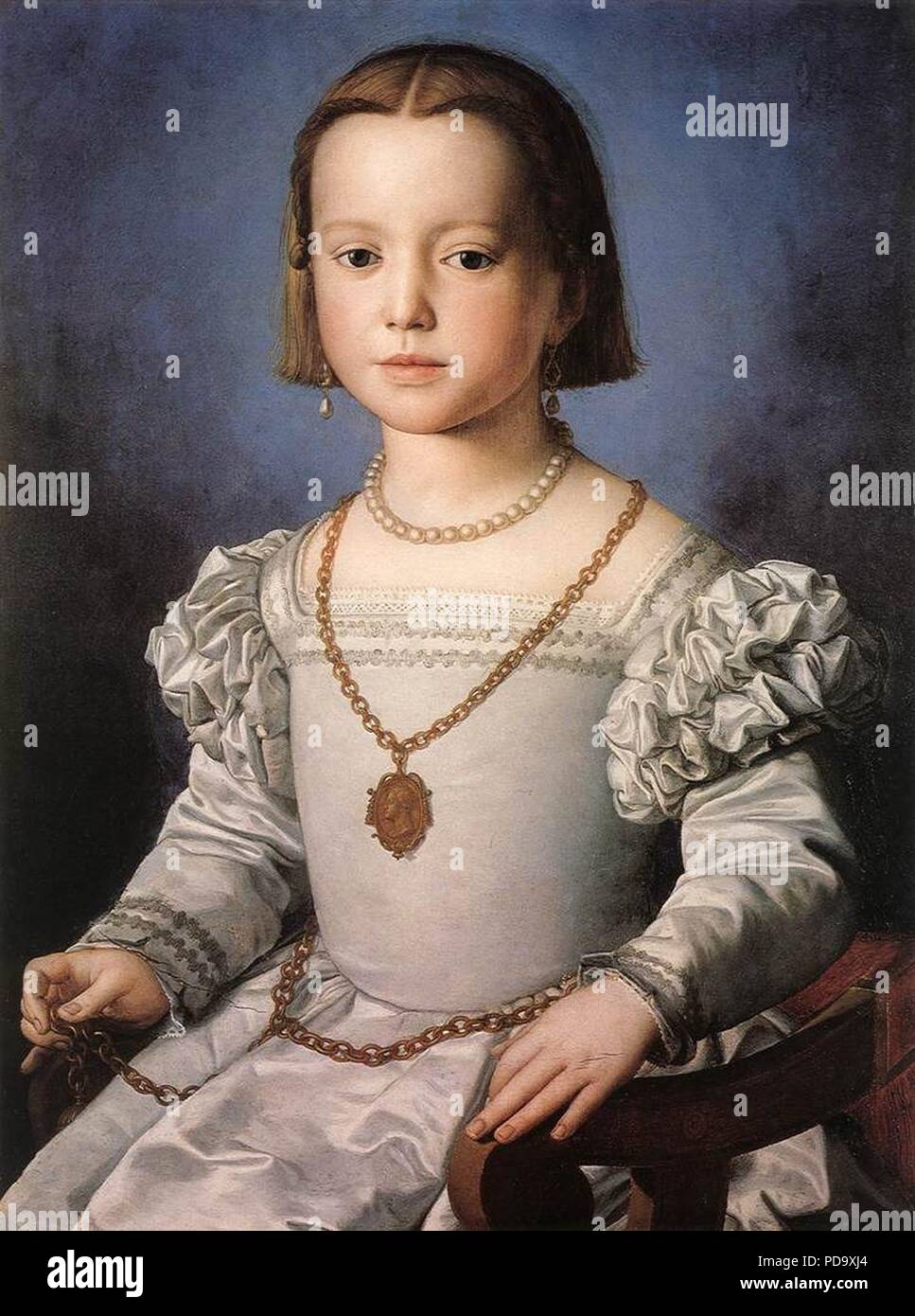 Angelo Bronzino - Bia, The Illegitimate Daughter of Cosimo I de' Medici - Stock Photo