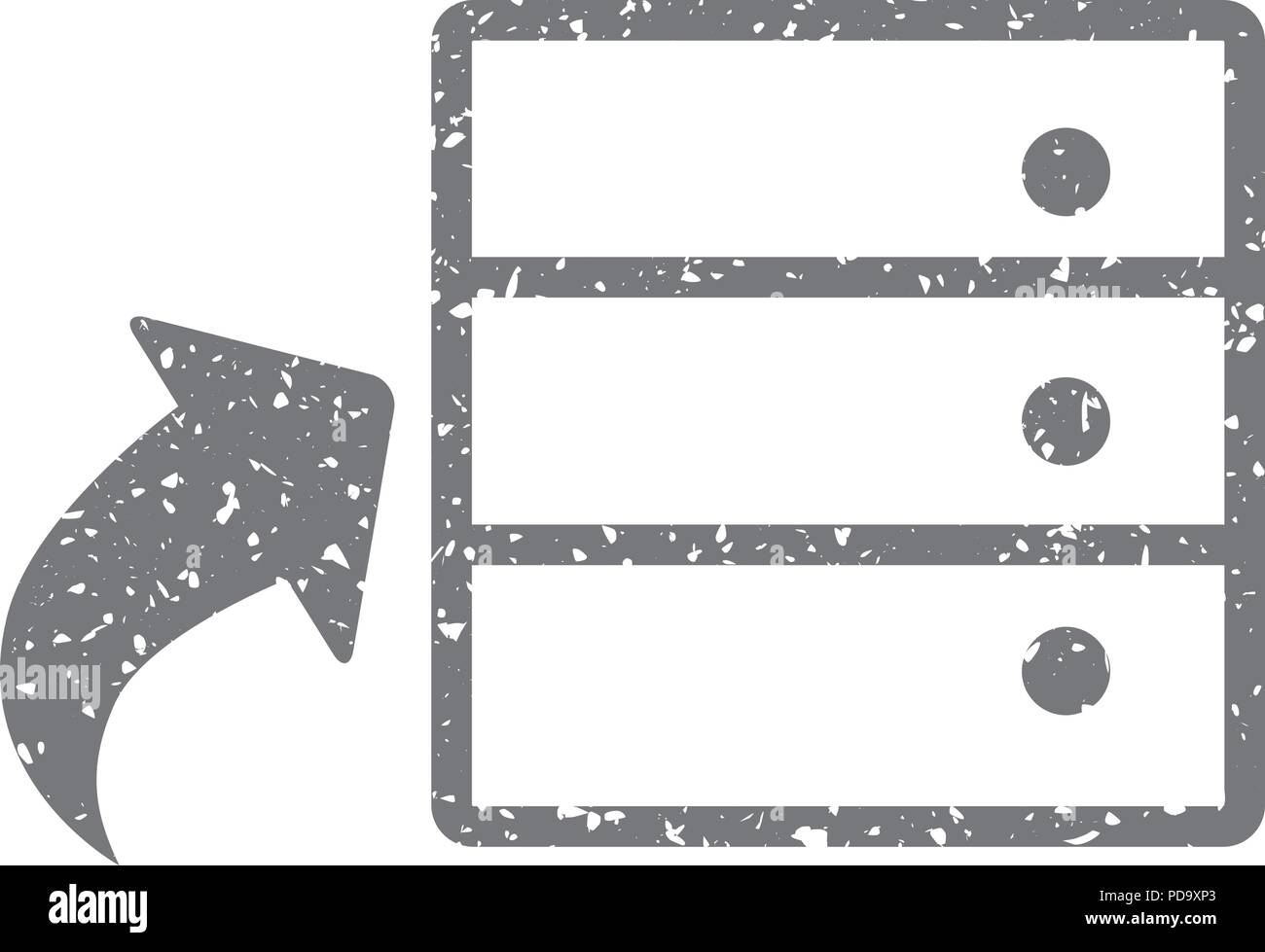 Grunge icon - Database Stock Vector Image & Art - Alamy