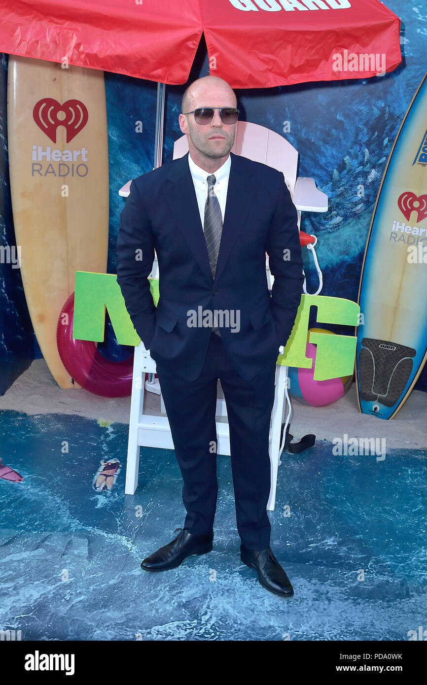 Jason Statham attending 'The Meg' premiere at the TCL Chinese Theatre on August 6, 2018 in Los Angeles, California. Stock Photo