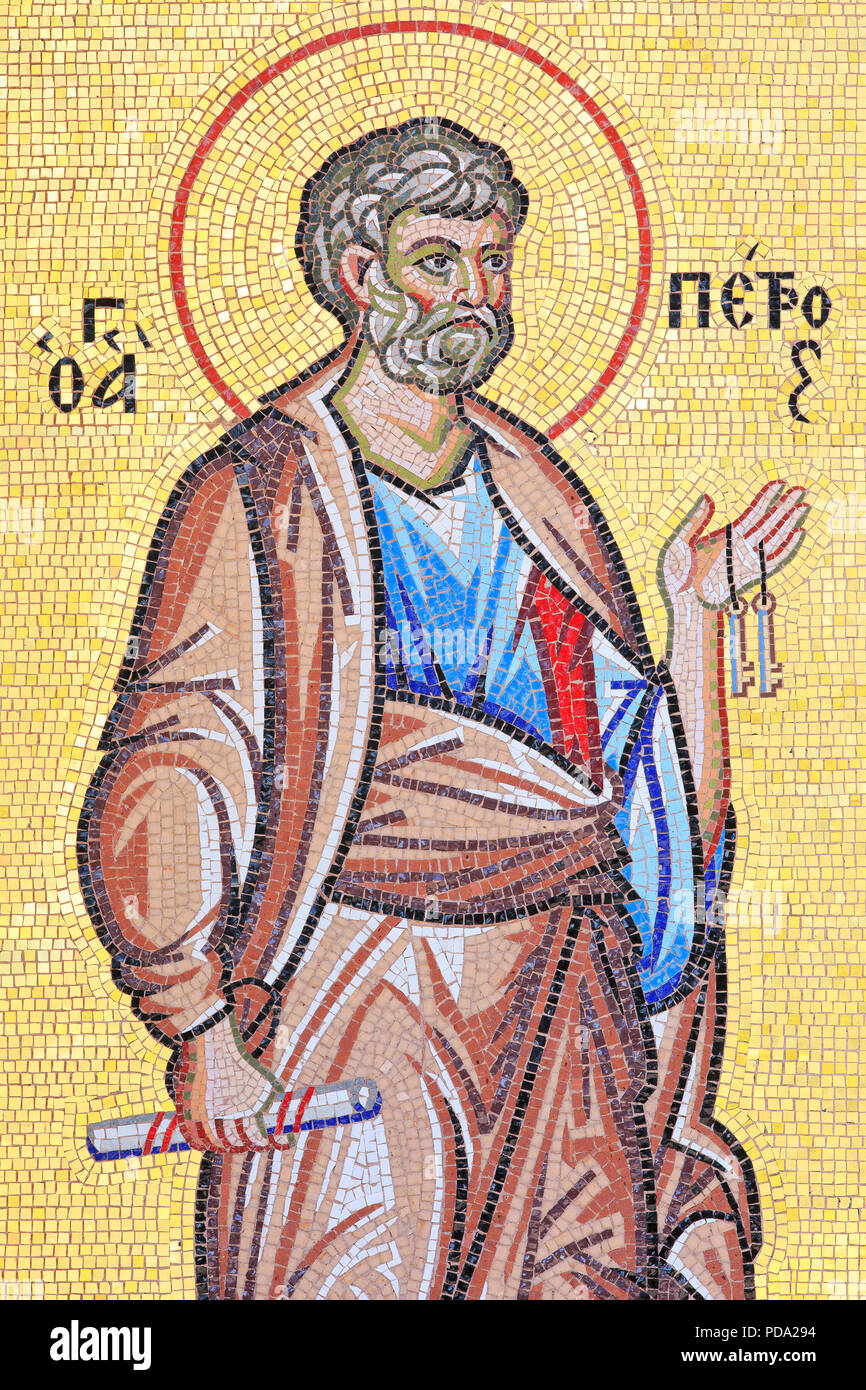 Mosaic depicting saint peter hi-res stock photography and images - Alamy