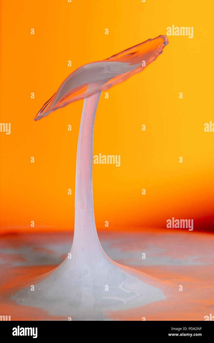 Waterdrop photography creating splash art Stock Photo Alamy