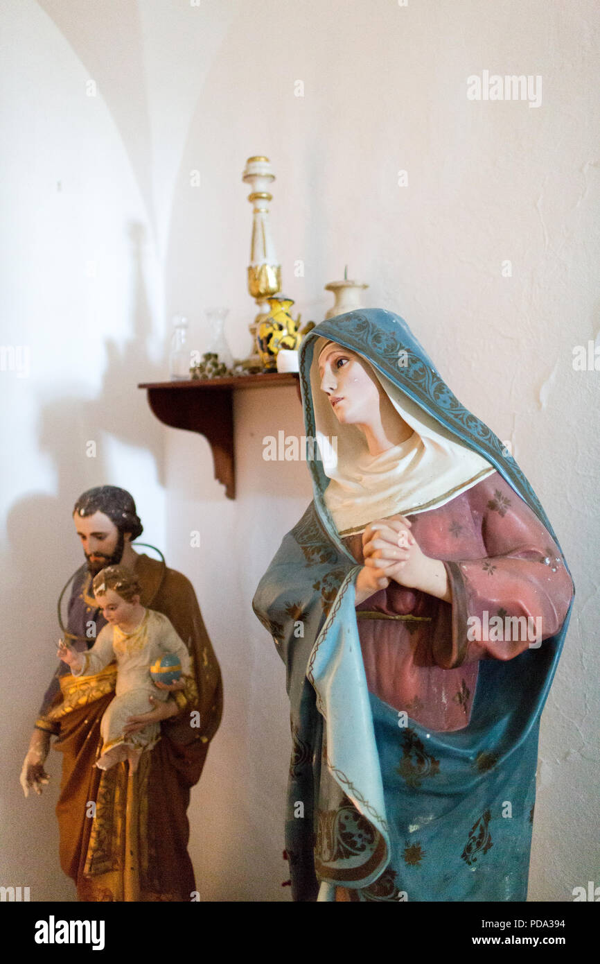 Christian religious statues Stock Photo