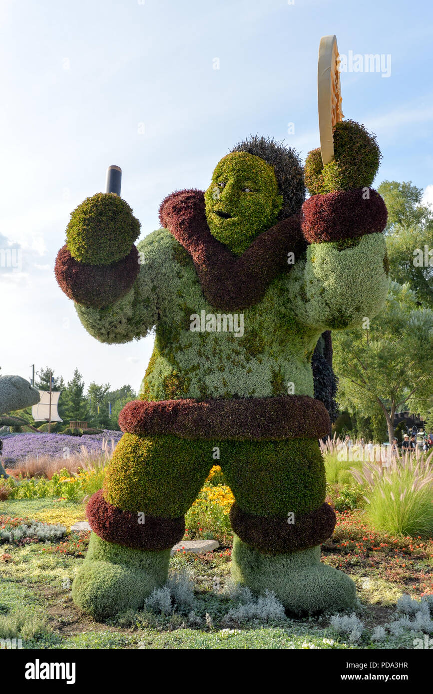 Quebec Garden Sculptures Stock Photo Alamy