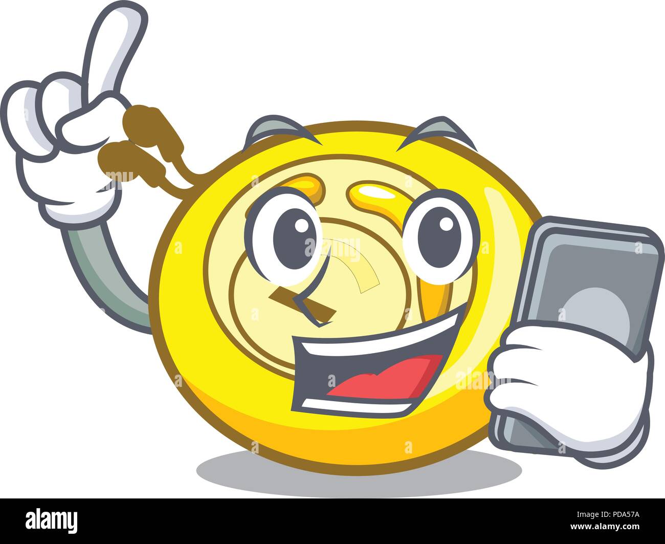 With phone CD player character cartoon Stock Vector Image & Art - Alamy