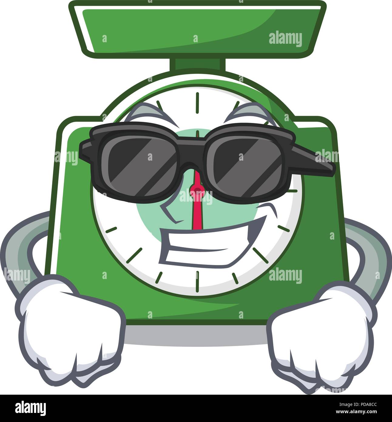 Super cool kitchen scale character cartoon Stock Vector Image & Art Alamy