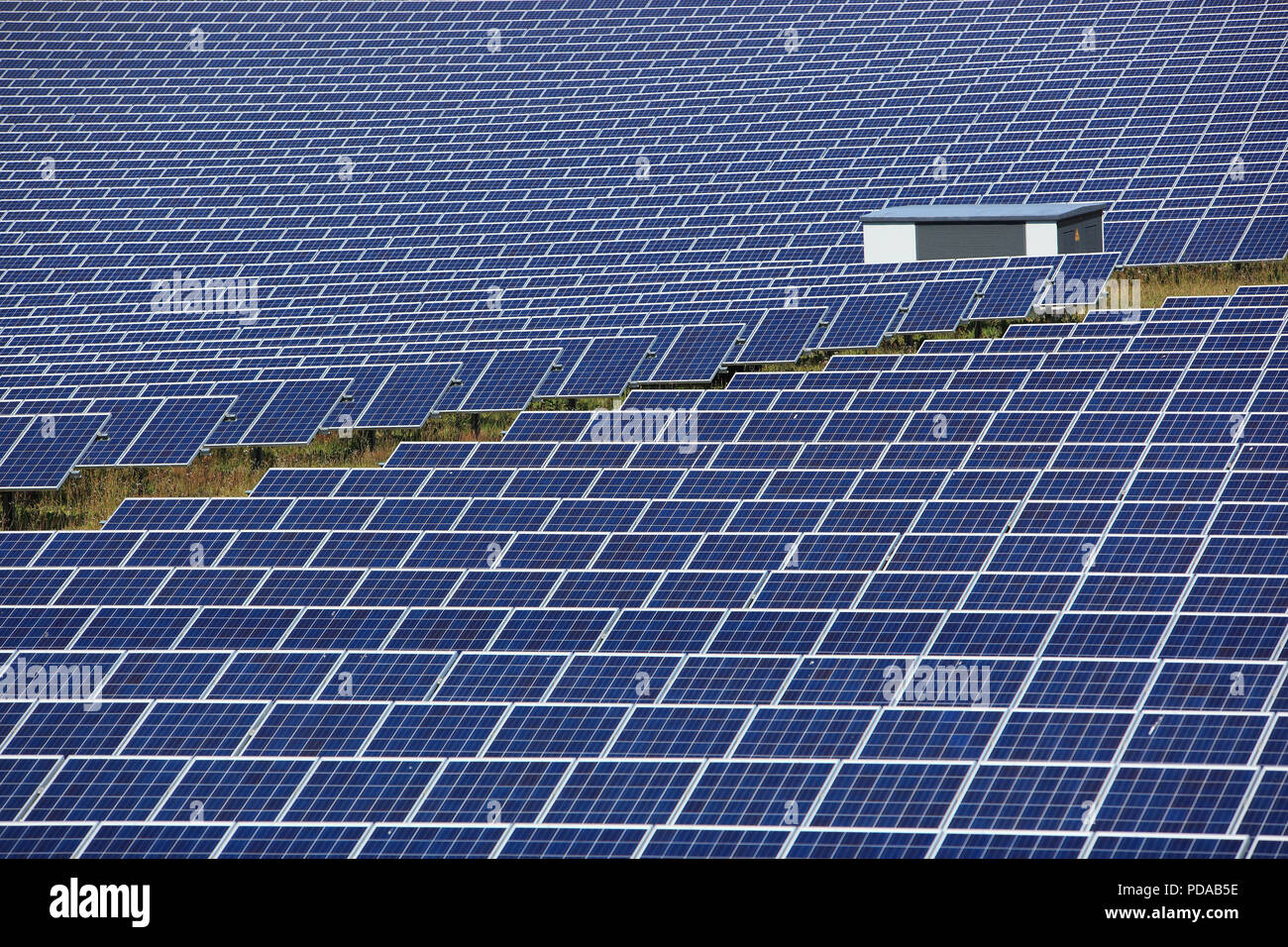 photovoltaic power station, a solar park Stock Photo