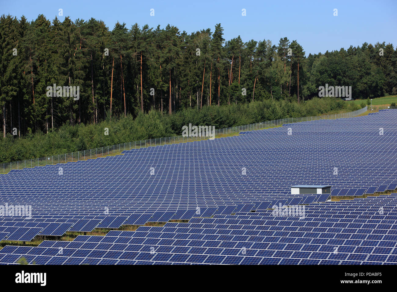 photovoltaic power station, a solar park Stock Photo