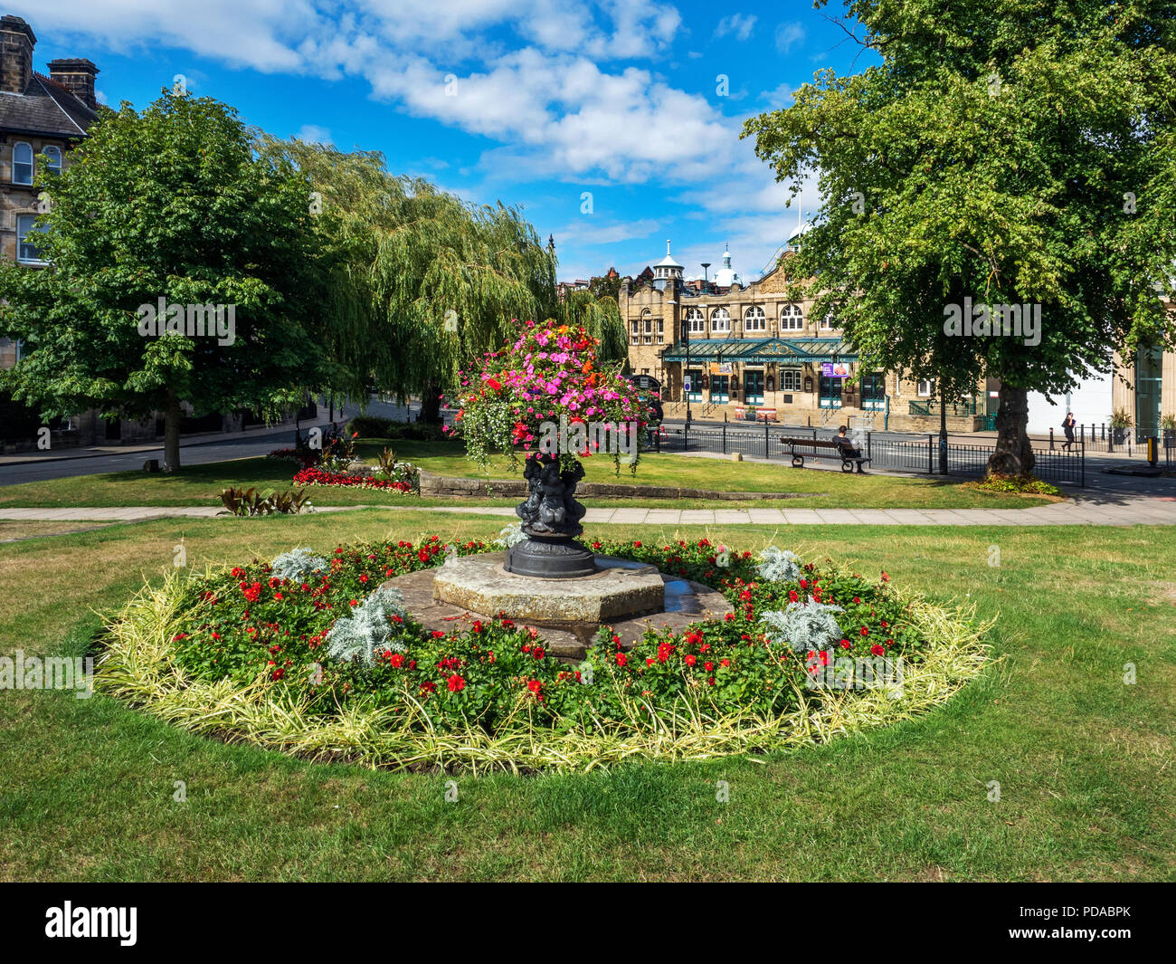 The Royal Hall from Crescent Gardens in Summer Harrogate North