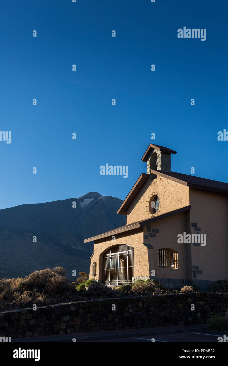 Ermita de Las Nieves little church in the national park of Las Canadas