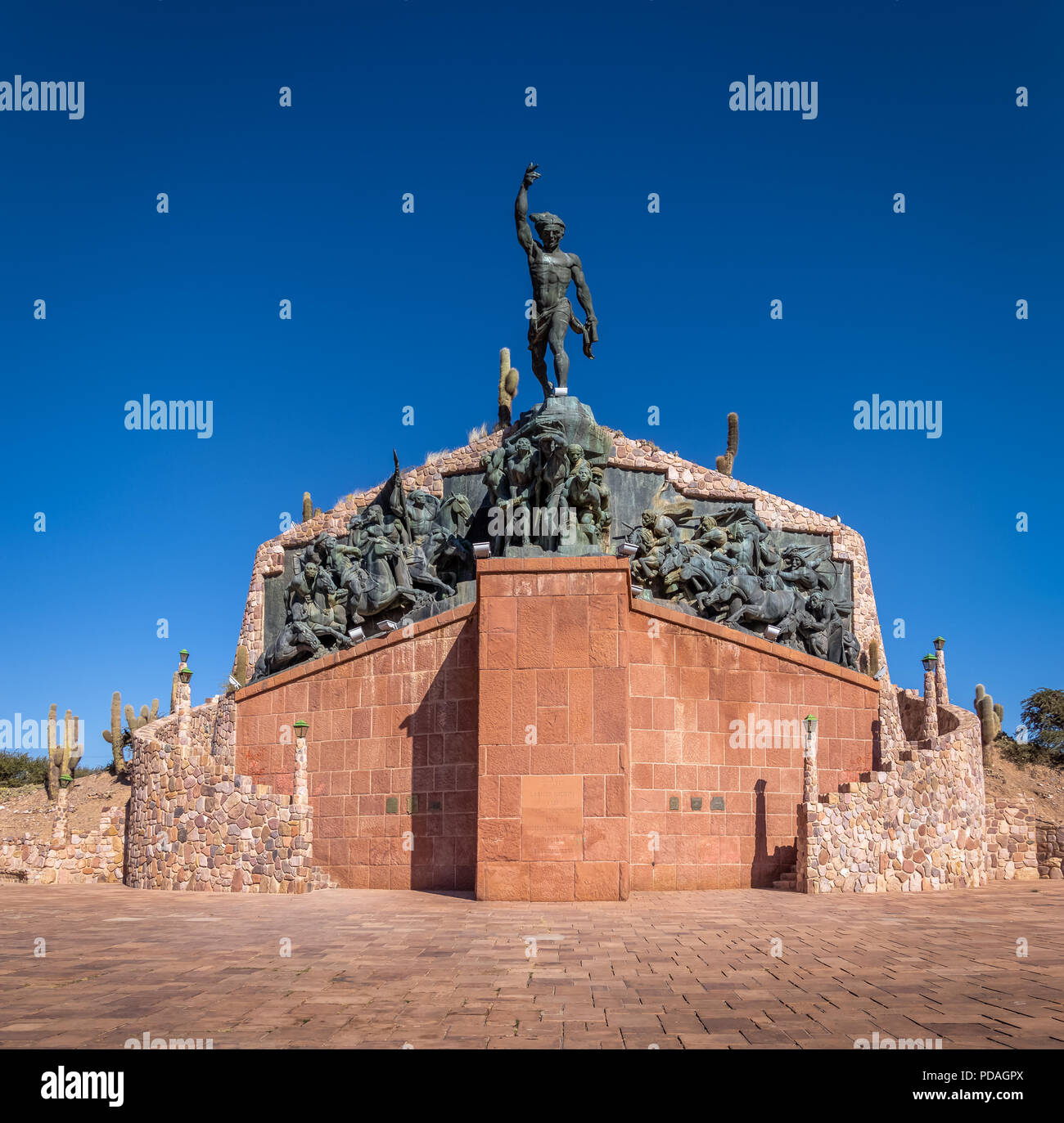 Heroes of the Independence Monument - Humahuaca, Jujuy, Argentina Stock Photo