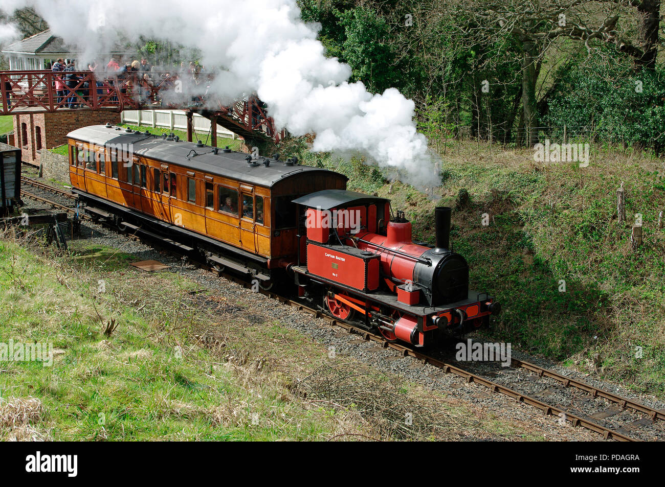 Beamish Museum Steam Railway Stock Photo