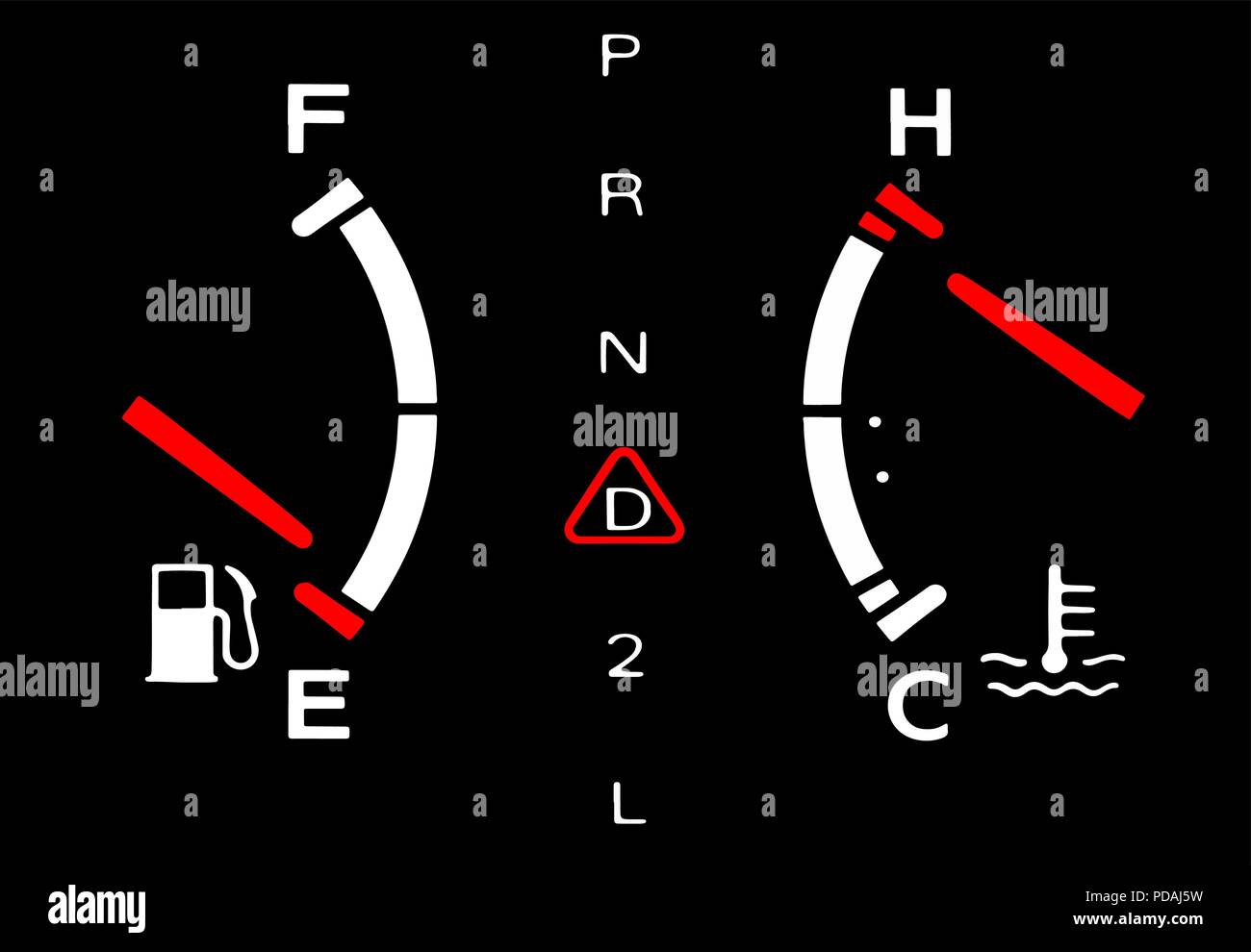 Dashboard warning symbols hi-res stock photography and images - Alamy