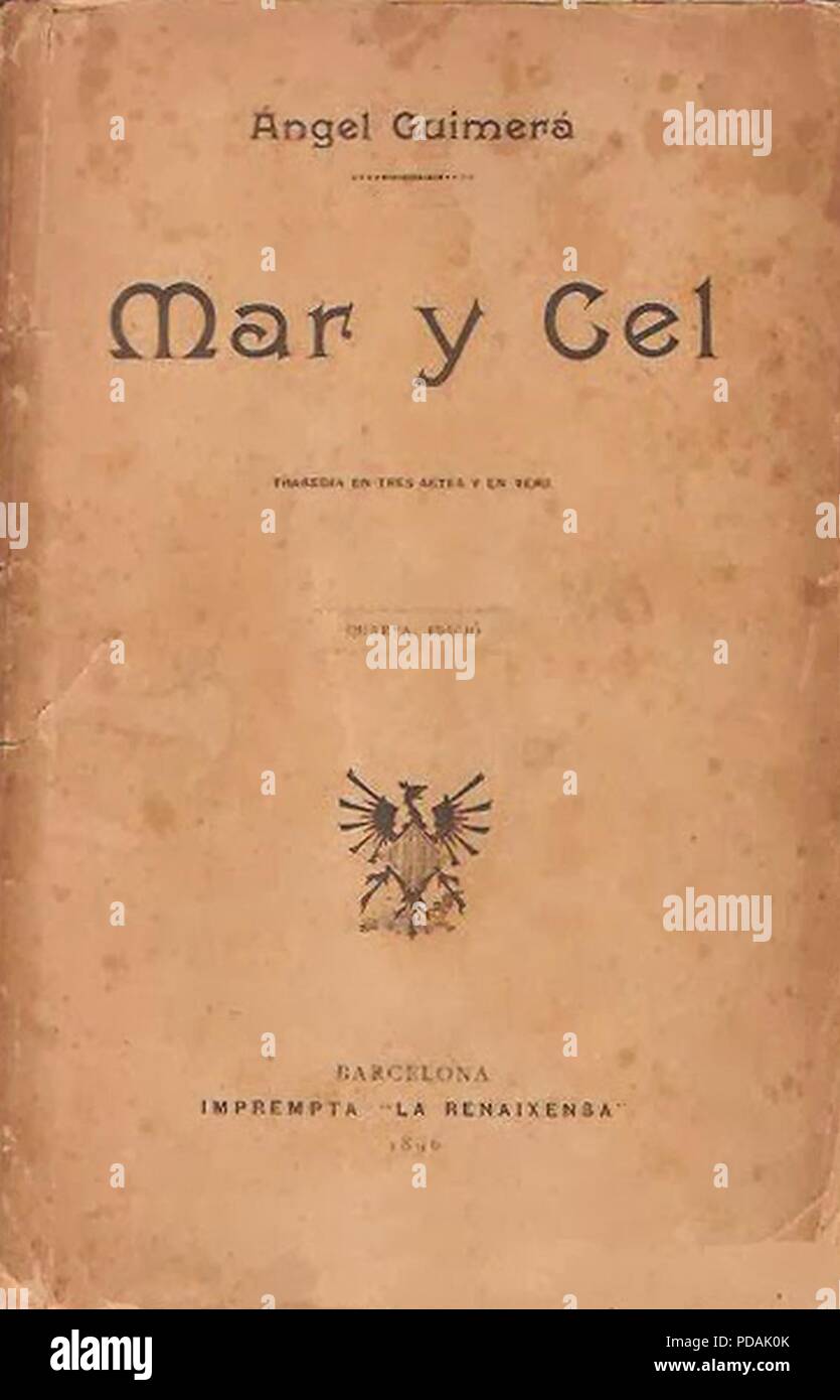 Angel Guimerá Mar y Cel (1896). Stock Photo