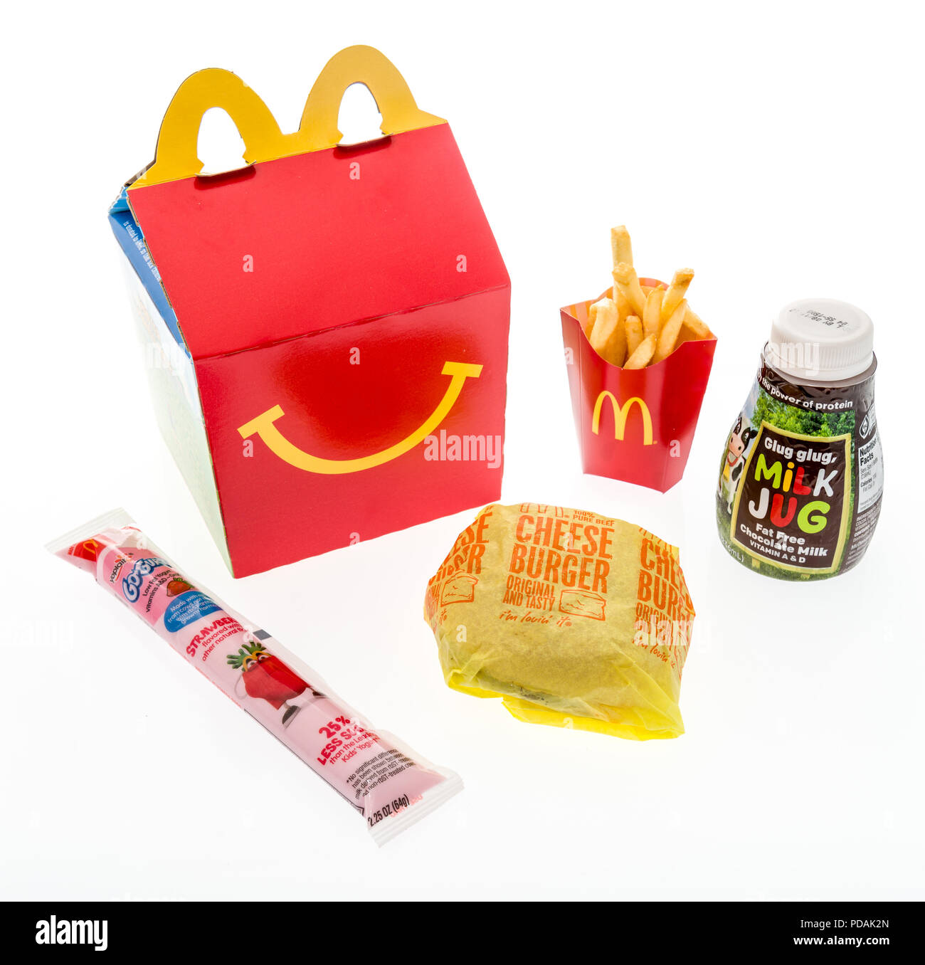 Mcdonalds Happy Meal On White Stock Photo - Download Image Now - Happy Meal,  McDonald's, Cut Out - iStock