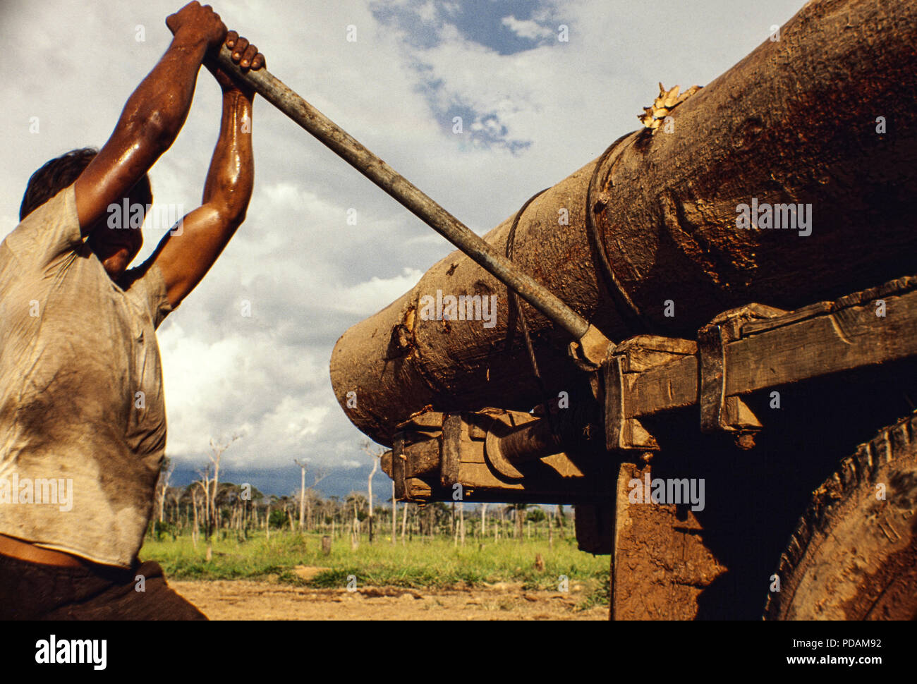 Logging, Amazon rainforest deforestation, transportation of heavy and