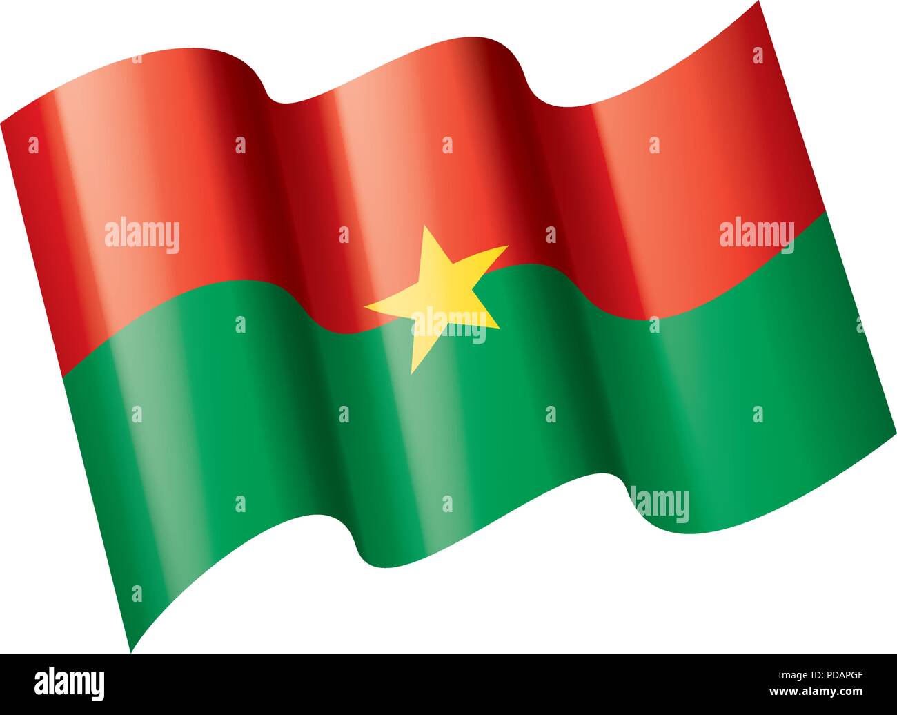 burkina-faso-flag-vector-illustration-on-a-white-background-stock