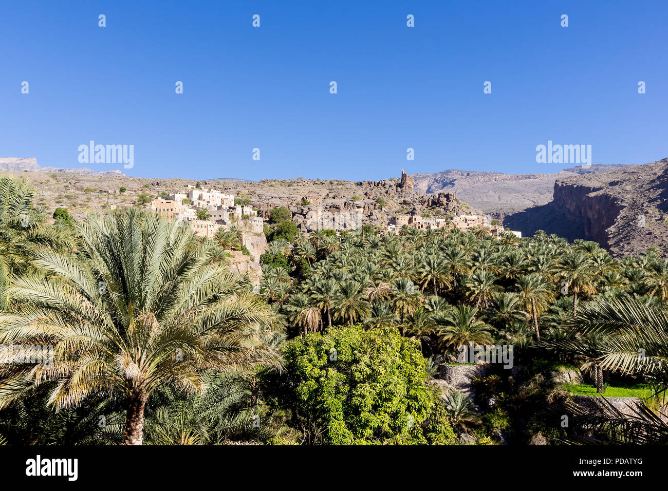 Old village Misfah al abreyeen Oman Stock Photo Alamy