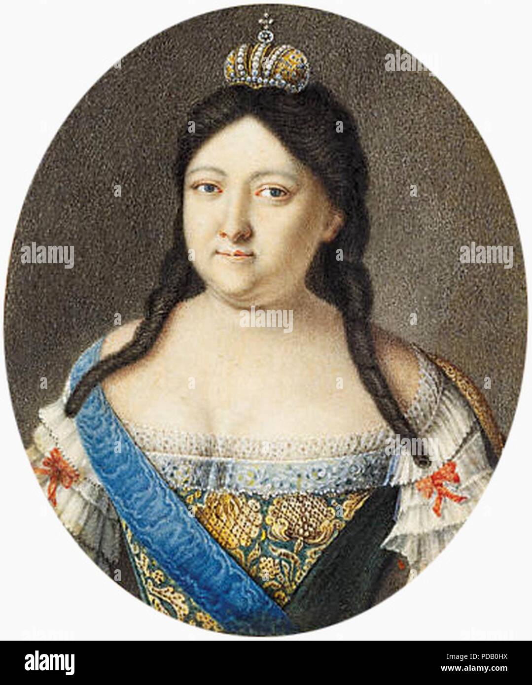 Anna Ioannovna portrait miniature 2 Stock Photo - Alamy