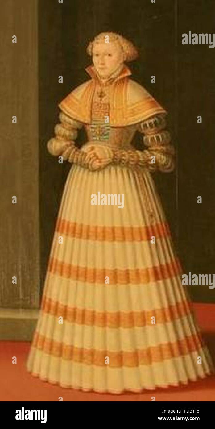 Anna of Brandenburg duchess of Mecklenburg. Stock Photo