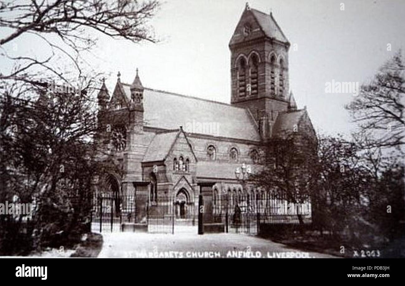 St. Margaret's Church Anfield Liverpool 1910 Stock Photo Alamy