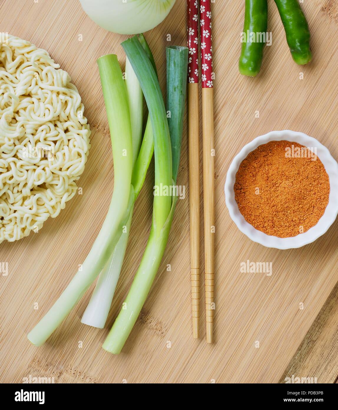 Instant ramen powder soup Stock Photo Alamy