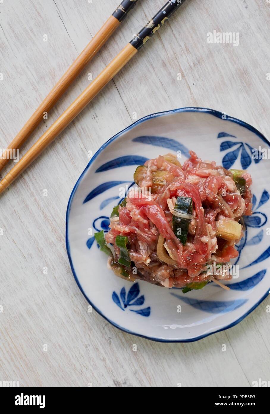 Asian food Seasoned beef bulgogi Stock Photo Alamy