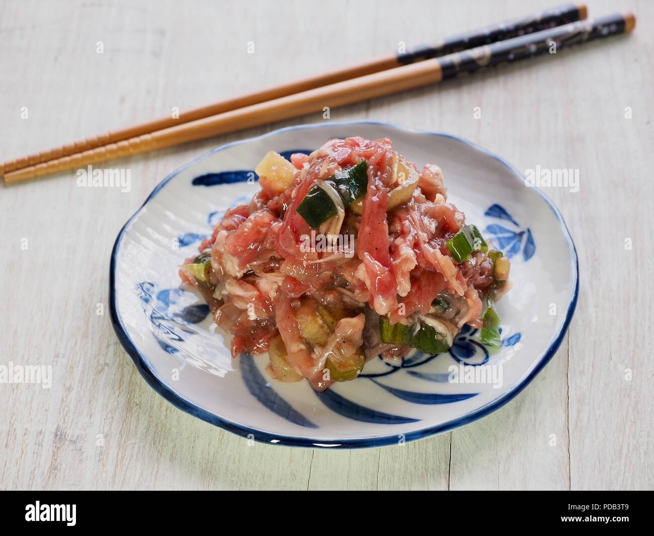 Asian food Seasoned beef bulgogi Stock Photo Alamy
