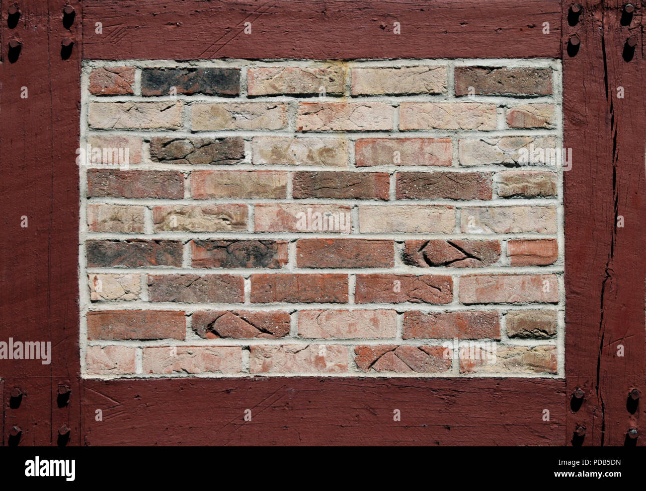 Old wood beams brick wall hires stock photography and images Alamy