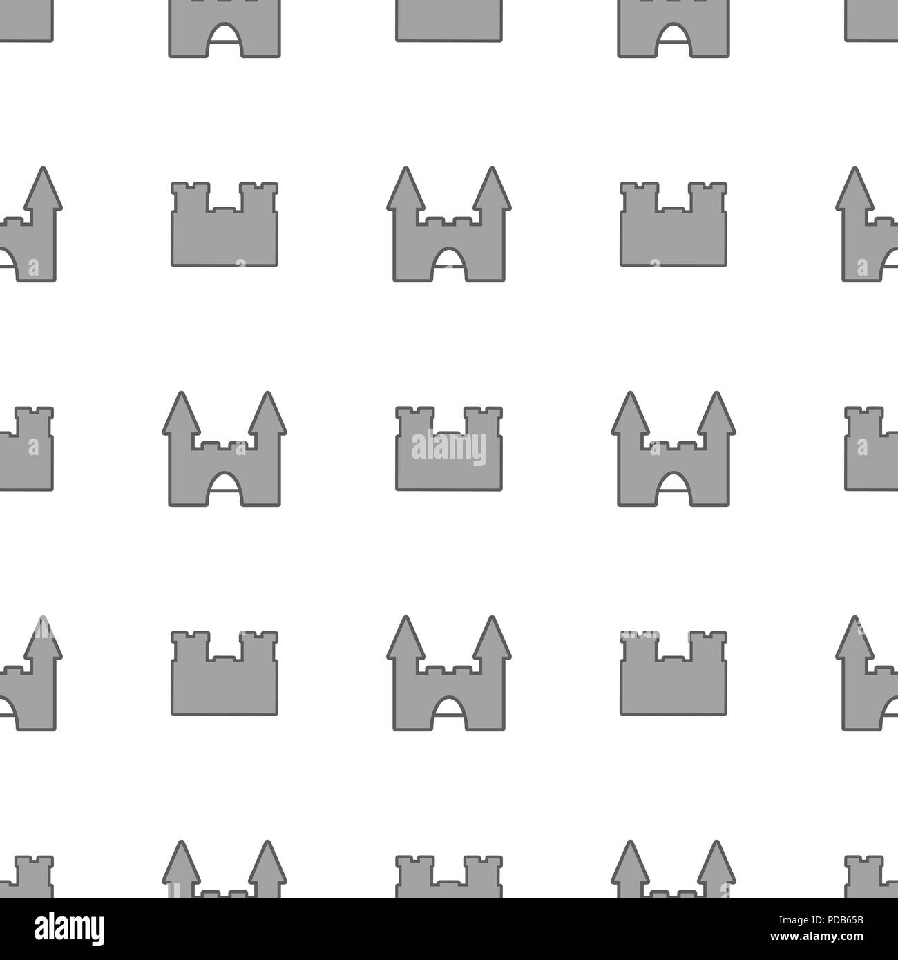 seamless-pattern-with-medieval-castle-loopable-background-with-fortress-stock-vector-image-art-alamy