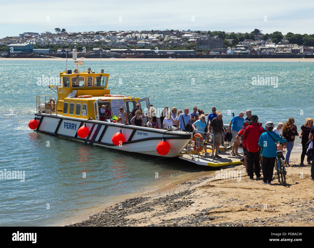 Rock to Padstow ferry. Stock Photo