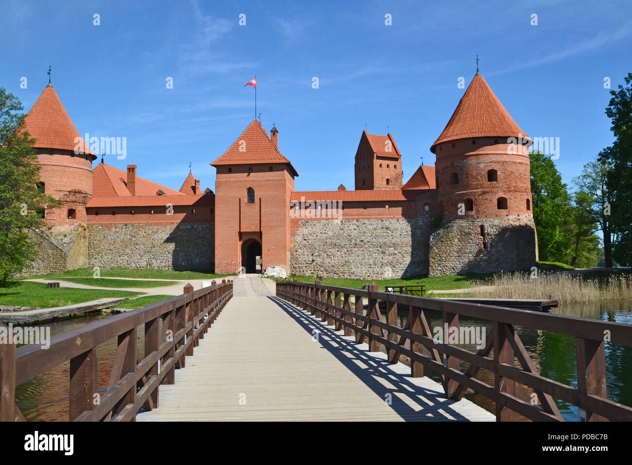 Trakai Island Castle in Litva Stock Photo