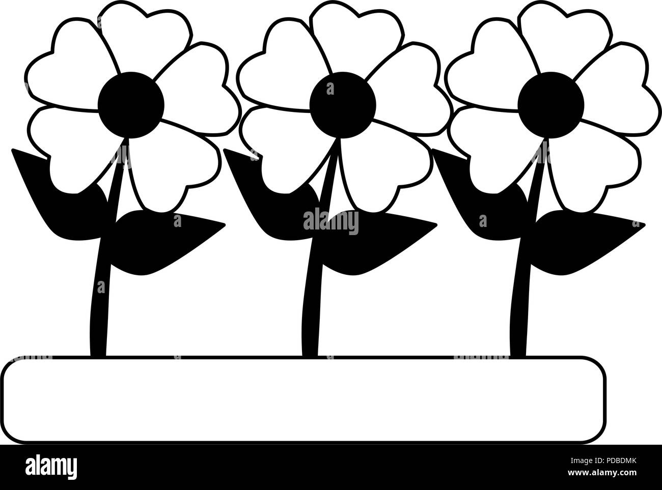 Beautiful Flowers Cartoon In Black And White Stock Vector Image Art Alamy,Navy Grey White Black Teal Color Palette