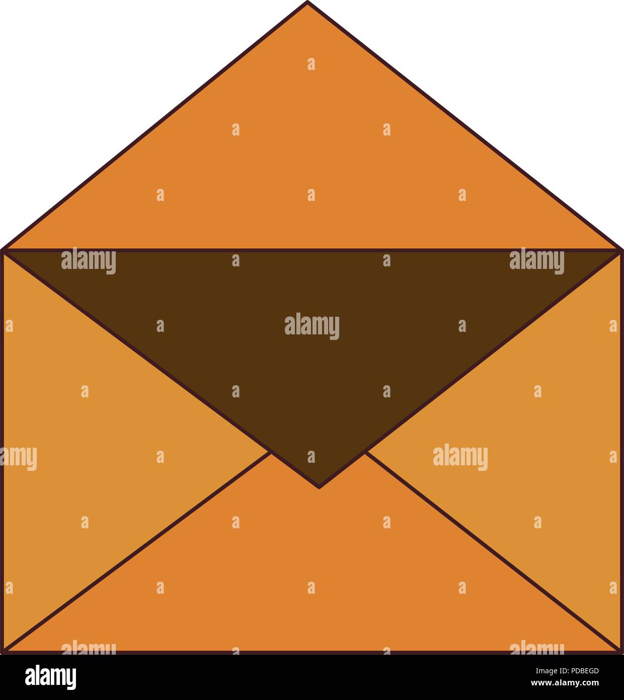 Envelope open symbol Stock Vector Image & Art Alamy