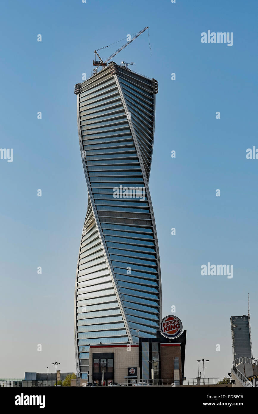 Twisty Tower building in Riyadh, Saudi Arabia Stock Photo