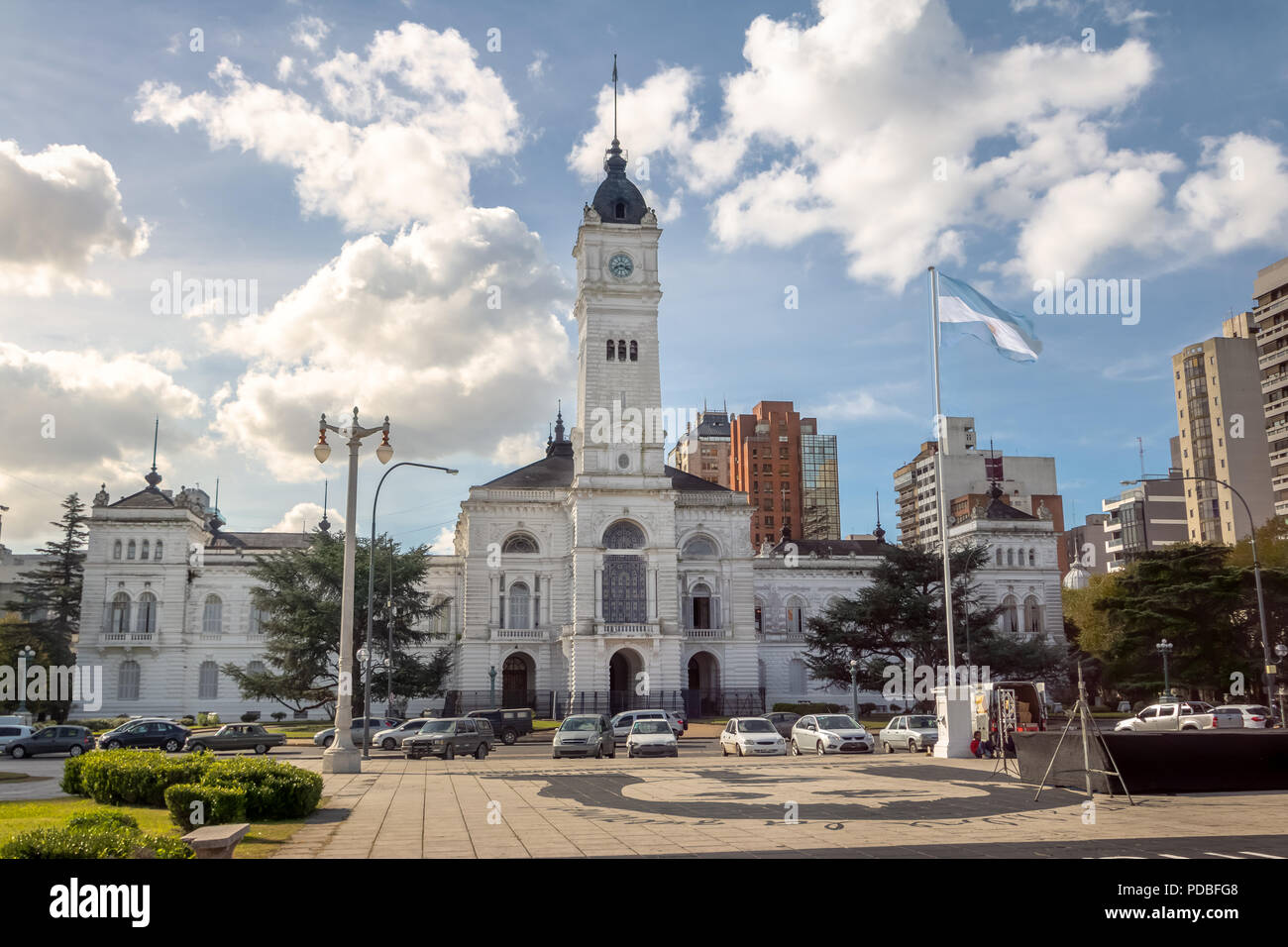 Municipal Palace, La Plata Town Hall - La Plata, Buenos Aires Province, Argentina Stock Photo