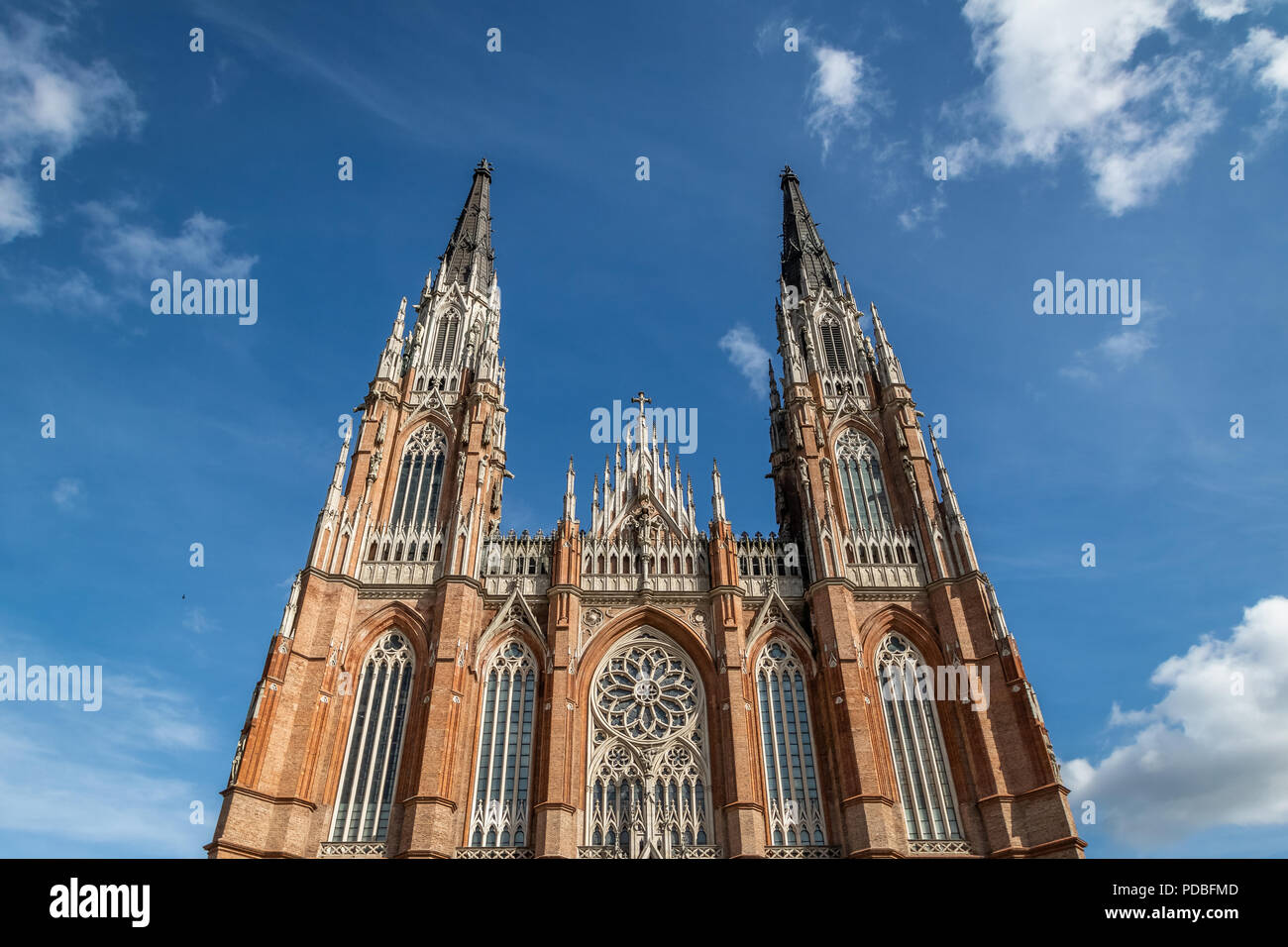 La Plata Cathedral - La Plata, Buenos Aires Province, Argentina Stock Photo