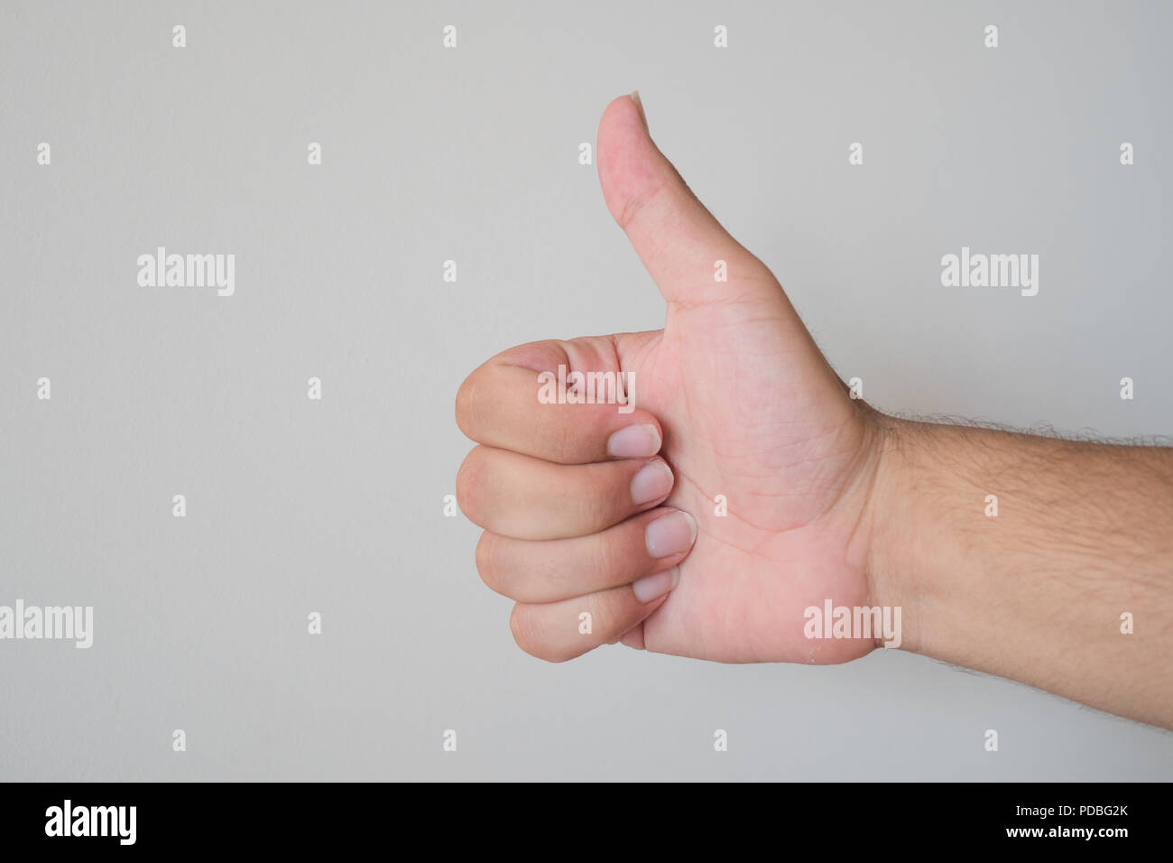 thumb up position Ebony lovely nude