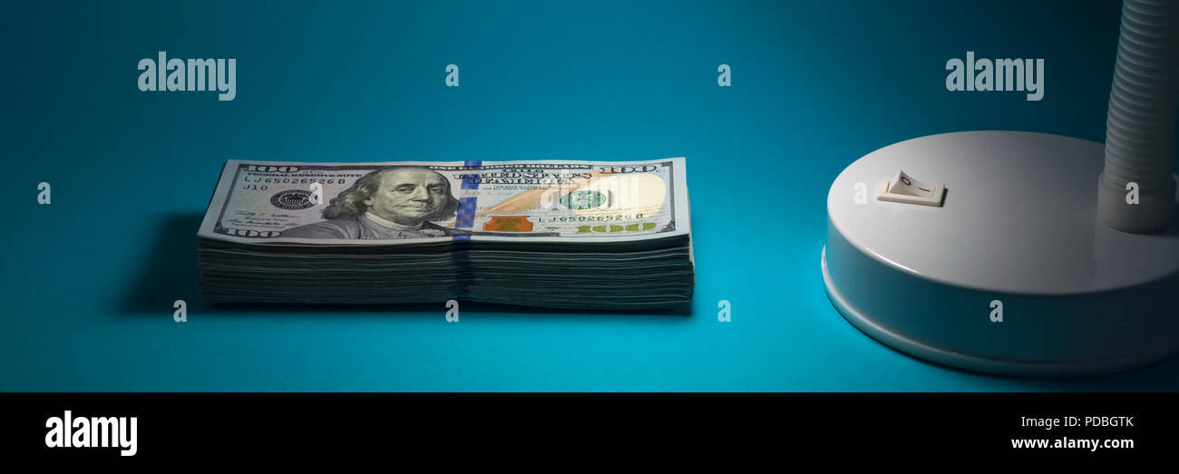 Hundred Thousand Dollars On The Table Top