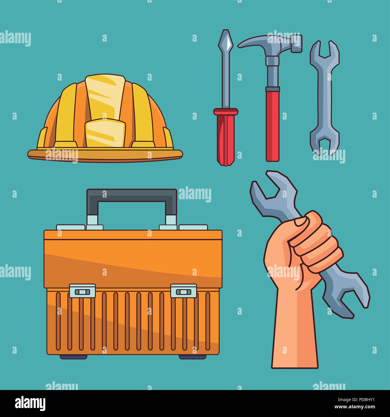 Set of construction tools Stock Vector Image & Art Alamy