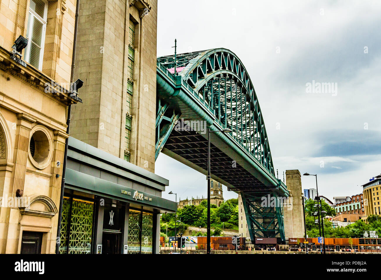 The Tyne Bridge, Newcastle-upon-Tyne, UK. Stock Photo